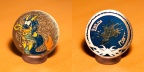Little Cache-Dragon Geocoin (11703 Besuche, Bewertungspunktzahl 2.46) Blue-Boy Dragon Antique Silver Little Cache-Dragon Geocoin